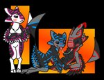 3_toes 4_ears actros_(jules_merit) alien all_fours alpha_channel anthro avali avian axeon_(madkuzya) black_body black_eyes black_feathers blue_markings blush bodily_fluids breasts chest_tuft empty_eyes feathered_wings feathers featureless_breasts featureless_crotch feet female female/female grey_body grey_feathers group hi_res jesii_(foxy) lying madkuzya markings multi_ear non-mammal_breasts nude on_back pink_tongue purple_markings red_markings saliva saliva_on_tongue saliva_string standing tail tail_feathers thin_tail toes tongue tongue_out tuft white_body white_feathers winged_arms wings
