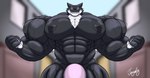 5_fingers abs animal_genitalia anthro big_biceps big_muscles big_nipples big_pecs big_penis black_body black_fur black_nipples black_nose black_sheath blurred_background building cheek_tuft countershade_neck countershading erection evil_grin eyewear eyewear_only facial_tuft fangs fingers fist flexing fur genitals glasses glasses_only grin growth huge_muscles huge_nipples huge_pecs huge_penis hyper hyper_biceps hyper_genitalia hyper_muscles hyper_pecs hyper_penis male multicolored_body multicolored_fur muscle_growth muscular muscular_arms nipples nude outside pecs penis pince-nez pink_penis pose sheath sky smile solo standing teeth tuft two_tone_body two_tone_fur wearing_glasses whiskers white_body white_fur white_palms joeyvally jack_salem gulonine mammal marten mustelid musteline sable_(marten) 2024 hi_res signature