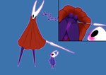 anthro anus blush breasts duo female genitals male male/female pussy morfkey hollow_knight team_cherry hornet_(hollow_knight) the_knight_(hollow_knight) absurd_res hi_res