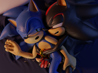 5_fingers anal anal_penetration anthro anthro_on_anthro anthro_penetrated anthro_penetrating anthro_penetrating_anthro anthro_penetrating_male bed black_body blue_body bodily_fluids cum cum_from_handjob cum_on_arm cumshot duo ejaculation erection fingers furniture genital_fluids genitals green_eyes hand_on_chest hand_on_leg hand_on_penis handjob handjob_from_behind handjob_while_penetrating humanoid_genitalia humanoid_penis looking_at_another lying male male/male male_penetrated male_penetrating male_penetrating_anthro male_penetrating_male narrowed_eyes nude on_bed on_side open_mouth orgasm penetration penile penile_penetration penis penis_in_ass red_eyes sex tail altrix3d sega sonic_the_hedgehog_(series) shadow_the_hedgehog sonic_the_hedgehog eulipotyphlan hedgehog mammal 3d_(artwork) 4:3 absurd_res digital_media_(artwork) hi_res portrait three-quarter_portrait