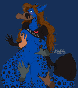 anthro areola big_breasts biped blush breasts claws clothed clothed_anthro clothed_female clothing disembodied_hand ear_piercing female fingers front_view fur genitals hair hands_everywhere inner_ear_fluff navel nipple_piercing nipples piercing solo spots standing tail thick_thighs tuft vulva wide_hips kittydee felid feline mammal 2026 alpha_channel digital_drawing_(artwork) digital_media_(artwork) hi_res