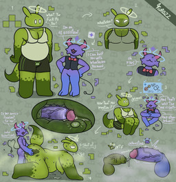 anal anal_fluids anal_orgasm anal_penetration antennae_(anatomy) anthro anthro_on_anthro anthro_penetrated anus balls belly big_butt big_penis bodily_fluids butt clothing cum cum_inside duo ejaculation foreskin genital_fluids genitals green_body green_penis halo hands-free horn internal kissing larger_penetrated larger_sub machine male male/male musk nipples nude orgasm overweight overweight_male penetration penile_spines penis penis_kissing precum prostate_stimulation purple_body purple_penis simple_background size_difference small_penis submissive sweat tail text yellow_eyes kurozz android_(os) google google_gemini bugdroid android humanoid robot absurd_res hi_res