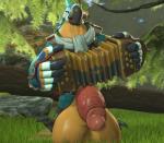 accordion anthro balls big_balls big_penis forest genitals huge_balls huge_penis hyper hyper_balls hyper_genitalia hyper_penis male musical_instrument outside penis plant solo thick_penis tongue tree xaliah breath_of_the_wild nintendo the_legend_of_zelda kass_(tloz) avian rito 2018 3d_(artwork) digital_media_(artwork) hi_res source_filmmaker_(artwork)