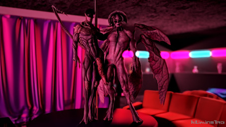 athletic big_penis duo genitals male male/male penis pole pose raised_tail spread_wings strip_club stripper stripper_pole tail wings kiliminstra alien angel angel_humanoid humanoid 16:9 3d_(artwork) 4k absurd_res daz_studio_(artwork) digital_media_(artwork) hi_res pinup widescreen