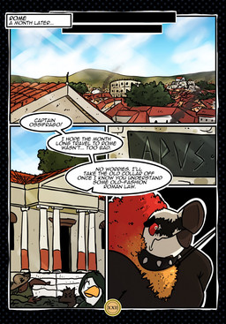 anthro city cityscape collar dialogue group leash leash_pull male nervous nude offscreen_character scared solo_focus speech_bubble text wide_eyed kaisertaylorproducts apus ossifrago accipitrid accipitriform avian bearded_vulture bird old_world_vulture vulture comic english_text hi_res