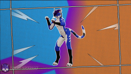 anthro big_butt big_muscles blue_body blue_fur butt claws crouching fur hair male meme_pose muscular nude pecs ponytail purple_hair solo tail murolynxian sound_warning broly_culo muro_(character) felid feline lynx mammal 16:9 3d_(artwork) animated digital_media_(artwork) hi_res huge_filesize long_playtime meme sound video widescreen