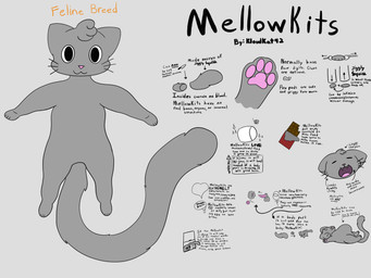 abuse_mention animal_genitalia candy chocolate dessert feline_genitalia female feral food fur genitals grey_body grey_fur hydraulic_press male marshmallow object_vore open_mouth pawpads slightly_chubby solo text vore kloudkat42 mellowkit mellowkit_(feline) 4:3 absurd_res english_text hi_res translated