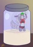 angry anthro bodily_fluids clothing container cum cum_in_container cum_in_jar ear_piercing female genital_fluids hair jar machine messy micro piercing sharp_teeth solo teeth balddumborat five_nights_at_freddy's five_nights_at_freddy's:_security_breach pony_cum_jar_project scottgames steel_wool_studios roxanne_wolf animatronic canid canine canis mammal robot wolf 2022 digital_media_(artwork) hi_res meme