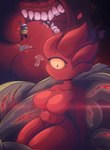 1_eye anthro breasts extreme_size_difference featureless_breasts female group hair lens_flare nude oral_vore red_body red_hair reverse_mouth_shot size_difference solo_focus teeth tongue uvula vore mukaxslivka brimstone_elemental_(terraria_mod) hi_res