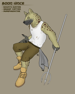anthro boots clothing finger_gun footwear fur gesture hand_gesture male markings melee_weapon muscle_shirt muscular muscular_male net polearm shirt shoes solo spots spotted_body spotted_fur stained_clothing tank_top text topwear trident weapon malwarewolf404 timberland gnoll hyena mammal spotted_hyena 4:5 absurd_res english_text hi_res model_sheet