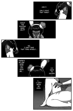 4_eyes biped bodily_fluids bunny_costume clothing costume inner_monologue male male_humanoid multi_eye scared shaking solo sweat sweatdrop text thinking trembling womb_tattoo cuchuflin nintendo pokemon andre_(cuchuflin) humanoid 2026 absurd_res comic digital_drawing_(artwork) digital_media_(artwork) english_text greyscale hi_res monochrome