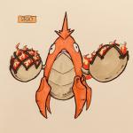 1:1 2017 4_legs ambiguous_gender arthropod black_eyes corphish crustacean derp_eyes english_text exoskeleton fakemon featureless_crotch feral fire firefightdex front_view frown full-length_portrait generation_3_pokemon hatching_(art) head_tuft hi_res hybrid looking_at_viewer marco_fanjul marine marker_(artwork) mixed_media multicolored_body multicolored_exoskeleton nintendo nude open_frown open_mouth orange_body orange_exoskeleton pen_(artwork) pincers pink_tongue pokemon pokemon_(species) portrait quadruped shaded shadow simple_background solo standing tan_body tan_exoskeleton text tongue toony traditional_media_(artwork) tuft two_tone_body two_tone_exoskeleton white_background