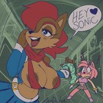 anthro areola areola_slip big_breasts blush breasts brown_areola cleavage clothed clothing condom duo female imminent_sex sexual_barrier_device unused_condom wrapped_condom ramdoctor archie_comics sega sonic_the_hedgehog_(archie) sonic_the_hedgehog_(comics) sonic_the_hedgehog_(series) amy_rose sally_acorn chipmunk eulipotyphlan ground_squirrel hedgehog mammal rodent sciurid 1:1 hi_res