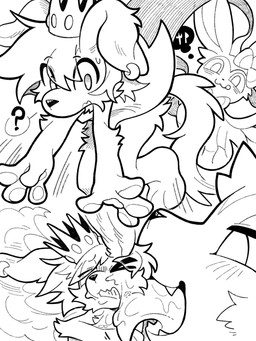 ambiguous_gender anthro crown duo extreme_size_difference feral grabbing_from_behind headgear holding_another holding_character imminent_vore kemono licking macro male size_difference tongue tianhua nintendo pokemon canid canine canis domestic_dog eeveelution generation_6_pokemon mammal pokemon_(species) sylveon 3:4 black_and_white comic hi_res monochrome