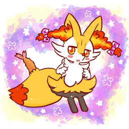 ambiguous_anthro ambiguous_gender anthro biped blush cute_fangs digitigrade dipstick_tail fangs floral_background flower food front_view heart_symbol markings object_in_tail open_mouth plant polka_dot_bow shrimp_(food) snout solo standing tail tail_markings teeth annyui0611 nintendo pokemon braixen canid generation_6_pokemon mammal pokemon_(species) 1:1 2021 digital_drawing_(artwork) digital_media_(artwork) full-length_portrait hi_res japanese_description portrait translated_description