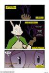 2018 5_fingers anthro biped black_background clothed clothing comic dialogue english_text fingers fur hi_res lagomorph lapino leporid male mammal rabbit simple_background solo stories:_the_path_of_destinies t0l0k text url white_body white_fur