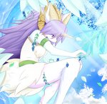 anthro breasts butt clothed clothing female female_anthro fur hair horn kemono purple_eyes purple_hair solo white_body white_fur icykatsura legend_of_mana mana_(series) square_enix sierra_(mana) canid canine canis mammal 2018