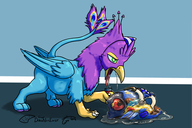 after_vore ambiguous_gender ambiguous_prey avian_feet beak blue_body bodily_fluids bone death digestion disposal exoskeleton feathered_crest feathered_wings feathers feral feral_pred green_eyes head_crest internal male male_pred multiple_prey organs paws pellet pink_body quadruped same_size_vore skull solo southern_belle stomach_acid tail tail_tuft tuft vore weight_gain wings doesnotexist gyrotech friendship_is_magic hasbro my_little_pony mythology gyro_feather seaward_skies xodious arthropod avian bird changeling_(mlp) earth_pony equid equine galliform gryphon horse mammal mythological_avian mythological_creature mythological_equine peafowl pegasus phasianid pony 3:2 digital_media_(artwork) hi_res