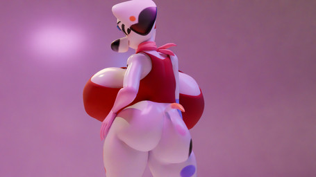 anthro big_breasts big_butt bottomless breast_expansion breasts butt clothed clothing expansion female female_anthro fur growing growth huge_breasts huge_butt hyper hyper_breasts looking_back low-angle_view markings simple_background small_waist solo spots spotted_body topwear white_body white_fur wide_hipped_female wide_hips fharen 101_dalmatian_street 101_dalmatians disney da_vinci_(101_dalmatians) canid canine canis dalmatian domestic_dog mammal 16:9 3d_(artwork) 4k absurd_res digital_media_(artwork) hi_res widescreen