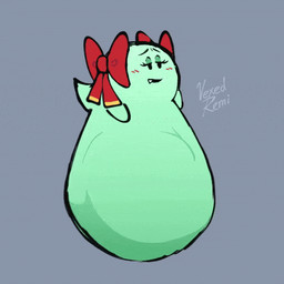 after_vore belly big_belly bow_ribbon female female_pred green_body huge_belly overweight vore vexedremi mario_bros nintendo paper_mario lady_bow boo_(mario) 1:1 2025 animated low_res