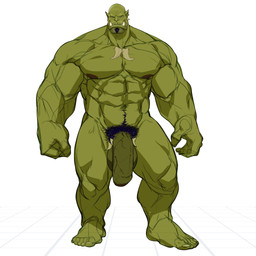 abs balls big_balls big_muscles big_penis genitals green_body green_skin huge_balls huge_muscles huge_penis humanoid_genitalia humanoid_penis humanoid_pointy_ears male muscular muscular_humanoid muscular_male nipples pecs penis pointy_ears pubes solo thick_penis dizdoodz humanoid orc 1:1 absurd_res hi_res