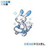 3_fingers 3_toes ambiguous_gender anthro blue_body blue_fur eyes_closed feet fingers fur serious simple_background solo tail toes white_background white_body white_fur deadpixelart 2024_pokemon_gigaleak beta_pokemon_games nintendo pokemon beta_pokemon_(species) lagomorph mammal warabbit 1:1 2024 digital_media_(artwork) english_description pixel_(artwork) signature