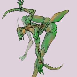 4_arms action_pose antennae_(anatomy) anthro arthropod_abdomen compound_eyes exoskeleton female green_body mandibles mantis_arms multi_arm multi_limb nude pink_background pose pseudo_pupils raptorial_(anatomy) simple_background solo sun_bug arthropod insect mantis 1:1 absurd_res hi_res sketch
