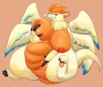 anthro anus big_breasts blush breasts claws feathered_wings feathers female fur genitals horizontal_pussy nipples nude pussy simple_background smile solo wings 023 mana_(series) mythology secret_of_mana square_enix dragon flammie furred_dragon furred_scalie mythological_creature mythological_scalie scalie absurd_res hi_res