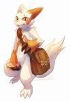 anthro bag biped erection fur genitals male masturbation nude penile penile_masturbation penis pose red_body red_fur simple_background smile solo standing tongue tongue_out white_background white_body white_fur haychel nintendo pokemon generation_3_pokemon pokemon_(species) zangoose digital_media_(artwork) hi_res