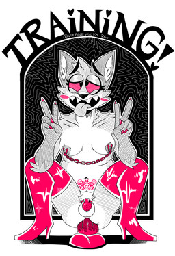 anal anal_penetration anthro boots chastity_cage chastity_device clothing dildo fertility_tattoo footwear gynomorph intersex legwear nipple_clamp penetration sex_toy shoes solo thigh_boots thigh_highs tongue tongue_out training vulpinevulva_(artist) gwenfox absurd_res hi_res trans_(lore) trans_woman_(lore)