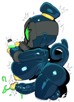 anus areola big_anus big_breasts big_butt big_penis breasts butt clothing curled_tail erection_through_clothing genitals gynomorph huge_breasts huge_penis humanoid_genitalia humanoid_penis intersex long_tail mask penis skinsuit solo tail thick_thighs tight_clothing vein veiny_penis yellow_anus yellow_areola goatboydraws bloons_tower_defense ninja_kiwi glue_gunner haplorhine mammal monkey primate hi_res