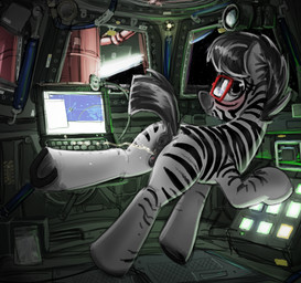 anatomically_correct anatomically_correct_genitalia anatomically_correct_vulva animal_genitalia animal_vulva anus blush bodily_fluids butt casual_urination equine_genitalia equine_vulva eyewear female feral genital_fluids genitals glasses hair hooves inside looking_at_viewer peeing smile solo space technology underhoof urine urine_stream vulva watersports zero_gravity selenophile hasbro my_little_pony zoey_(selenophile) equid equine mammal zebra 2017 absurd_res hi_res