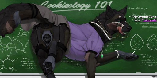 anatomically_correct anatomically_correct_genitalia anatomically_correct_vulva animal_genitalia animal_penis animal_vulva anus balls bedroom_eyes black_body black_fur black_vulva blouse blue_eyes bottomwear butt canine_genitalia canine_penis canine_vulva chalkboard classroom clitoral_fossa clitoris clothed clothed_feral clothing dialogue erection eyewear fangs feet female female_feral female_penetrated feral feral_on_feral feral_penetrated feral_penetrating feral_penetrating_feral fur garter_straps gem genitals glasses impregnation intraspecies jewelry knot knot_root knotted_penis knotting legwear licking licking_lips looking_at_viewer looking_back looking_back_at_viewer male male/female male_penetrating male_penetrating_female narrowed_eyes necklace ovum pawpads pearl_(gem) pearl_necklace penetration penile penile_penetration penis plump_labia school seductive sex sex_education sheath skirt solo sperm_cell spread_vulva spreading stockings tail tail_anus tail_under_skirt talking_feral teacher teeth text three-quarter_view tongue tongue_out topwear upskirt vaginal vaginal_knotting vaginal_penetration vaginal_tugging vulva wearing_glasses truegrave9 hiona canid canine canis mammal wolf 2025 english_text hi_res