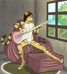 balls bass_guitar casual_nudity foreskin genitals guitar home humanoid_genitalia inside male music musical_instrument musician nude nudist penis plucked_string_instrument relaxing string_instrument unretracted_foreskin yoshitoki92 chi-chi_(chi-chi) domestic_cat felid feline felis mammal absurd_res digital_media_(artwork) hi_res