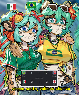 anthro biped bodily_fluids bottomwear breasts clothed clothed_anthro clothed_female clothing countershade_torso countershading duo female fingers front_view fully_clothed fully_clothed_anthro fully_clothed_female fur hair looking_at_viewer spots standing tail tears topwear praquina felid feline mammal 2026 absurd_res digital_drawing_(artwork) digital_media_(artwork) hi_res
