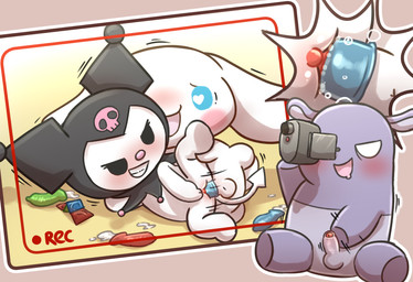 anthro anthro_on_anthro anthro_penetrated anthro_penetrating balls being_watched black_eyes black_hood black_nose blue_condom blue_eyes blush bodily_fluids camera chibi clenched_teeth condom cum cum_on_ground female female_penetrated filled_condom foreskin from_behind_position genital_fluids genitals green_condom group happy happy_sex heart-shaped_pupils heart_eyes heart_symbol interspecies legs_held_open loli looking_at_another looking_pleasured male male/female male_penetrating male_penetrating_anthro male_penetrating_female masturbation narrowed_eyes open_mouth penetration penile penile_masturbation penile_penetration penis penis_in_vagina pink_nose rabbit_ears recording red_condom safe_sex seductive sex sexual_barrier_device shota small_penis spade_tail spoon_position spread_legs spreading tail teeth tongue trio vaginal vaginal_fluids vaginal_penetration vulva white_body white_eyes white_penis white_tail young young_anthro young_female young_male young_penetrated young_penetrating polygon5 cinnamoroll onegai_my_melody sanrio baku_(sanrio) cinnamon_(cinnamoroll) kuromi canid canine canis demon lagomorph leporid mammal rabbit tapir 2023