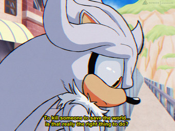 anime_style anthro beach black_nose black_outline chest_tuft dialogue disappointed frustrated fur grey_body grey_fur hair looking_down male outline outside pier quills_(anatomy) sad side_view solo text tuft yellow_eyes yellow_text prismanoodle patreon sega sonic_the_hedgehog_(series) silver_the_hedgehog alien eulipotyphlan hedgehog mammal 4:3 artist_name cel_shading chromatic_aberration digital_drawing_(artwork) digital_media_(artwork) english_text hi_res redraw shaded