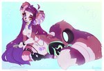 accessorie accessory anthro bandage breasts chest_harness clothing collar female harness legwear mostly_nude reward solo stockings tail tentaclenoose tentacles sunshiu patreon ross_(tentaclenoose) alien kaijukuma kaijukuma_panda game_(disambiguation) absurd_res hi_res