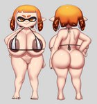 areola big_breasts big_butt bottomless breasts butt clothed clothing female genitals grey_background hand_on_hip huge_breasts pubes pussy rear_view short_stack simple_background smile solo thick_thighs gray_impact nintendo splatoon charlie_(gray_impact) animal_humanoid cephalopod cephalopod_humanoid humanoid inkling marine marine_humanoid mollusk mollusk_humanoid 2022 absurd_res hi_res