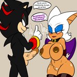 anthro big_breasts big_penis bite_lips blush breasts duo female genitals male male/female nipple_piercing nipple_ring nipples penis piercing pubes ring_piercing teasing soulyagami64 sega sonic_the_hedgehog_(series) rouge_the_bat shadow_the_hedgehog bat eulipotyphlan hedgehog mammal hi_res