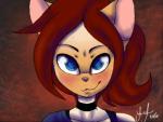 anthro blue_eyes blush brown_hair caramel_point choker clothed clothing female front_view fur hair jewelry looking_at_viewer necklace smile solo tan_body tan_fur freeze-pop88 domestic_cat felid feline felis mammal siamese 2016 bust_portrait colors!_3d_(artwork) digital_media_(artwork) portrait