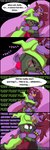 anthro duo female male purring ship snoring text vehicle watercraft young young_anthro caliluminos deltarune undertale_(series) ralsei susie_(deltarune) bovid caprine goat mammal monster absurd_res english_text hi_res