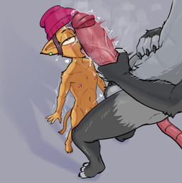 adult_on_young age_difference alternate_species anthro aroused ball_tuft balls beanie big_balls big_penis biped black_eyes black_hair black_markings blush bodily_fluids body_worship claws clothing cockslap drooling duo ear_piercing eye_roll eyebrows feet female flat_chested furrification genital_fluids genital_worship genitals gloves_(marking) grey_body hair hat hat_only headgear headgear_only headwear headwear_only heart_symbol holding_penis huge_penis humanoid_genitalia humanoid_penis interspecies larger_male leg_markings licking looking_pleasured male male/female markings mostly_nude musk musk_drunk musky_penis nipples older_male open_mouth oral penile penis penis_lick penis_on_face penis_worship piercing plantigrade pubes red_clothing red_hat red_headwear red_nose saliva saliva_on_penis saliva_string service_height sex simple_background size_difference slap smaller_female socks_(marking) standing tail tan_body teeth toes tongue tongue_out tuft yellow_body young young_anthro young_female younger_female stupidgnoll nickelodeon wylde_pak lily_pak_(wylde_pak) stupidgnoll_(character) domestic_cat felid feline felis gnoll hyena mammal 2025 absurd_res hi_res