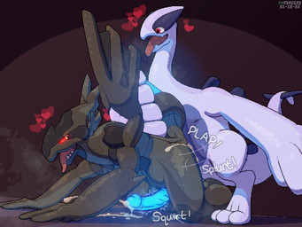 1_horn 3_fingers 3_toes 5_fingers all_fours anal anal_orgasm anal_penetration balls big_balls biped black_balls black_body black_markings black_scales blue_body blue_countershading blue_markings blue_penis bodily_fluids butt countershading cum cum_drip cum_in_ass cum_inside cum_on_butt cum_on_ground cum_on_leg cum_splatter cum_string cum_while_penetrated cumshot doggystyle dripping duo ejaculation fangs feet feral feral_on_feral feral_penetrated feral_penetrating feral_penetrating_feral fingers from_behind_position genital_fluids genitals glowing glowing_eyes glowing_genitalia glowing_markings glowing_penis hands-free heart_symbol holding_tail horn humanoid_genitalia humanoid_penis interspecies long_neck looking_pleasured male male/male male_penetrated male_penetrating male_penetrating_male markings membrane_(anatomy) membranous_wings onomatopoeia open_mouth orgasm penetration penis pink_tongue raised_tail red_background red_eyes saliva saliva_on_tongue scales sex simple_background slightly_chubby sound_effects spikes spikes_(anatomy) sweat tail teeth text thick_tail throbbing throbbing_penis tiptoes toes tongue tongue_out white_body white_skin wings conditional_dnp phosaggro mythology nintendo pokemon avian dragon generation_2_pokemon generation_5_pokemon legendary_pokemon lugia mythological_creature mythological_scalie pokemon_(species) scalie zekrom 2022 4:3 cel_shading dated digital_media_(artwork) pixel_(artwork) shaded signature