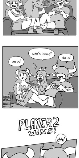 2_horns arm_hair belly blush blushing_profusely body_hair bra breasts cleavage clothed clothing controller cuddling dialogue domestic_fluff ellipsis face_in_moobs female female/female ffm flustered food footwear furniture game_controller gaming grin group hair hair_over_eyes happy heart_symbol holding_controller holding_food holding_game_controller holding_object holding_sandwich horn hug knee_highs knee_socks leg_warmers legwear living_room long_hair male male/female moobs on_sofa open_mouth open_smile overweight overweight_female overweight_humanoid overweight_male panties relaxing romantic romantic_couple sandwich_(food) sitting sitting_on_sofa slim_female smile socks sofa speech_bubble talking_to_another talking_to_partner teasing text topwear trio underwear underwear_only weight_difference heavyheavycream honey_(heavyheavycream) oat_(heavyheavycream) strawb_(heavyheavycream) horned_humanoid humanoid absurd_res comic english_text greyscale hi_res long_image monochrome spot_color tall_image