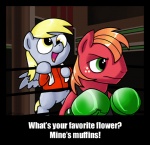 amber_eyes blonde_hair duo feathered_wings feathers female feral green_eyes grey_body grey_feathers hair male parody text wings zicygomar friendship_is_magic hasbro my_little_pony mythology nintendo punch-out!! big_macintosh_(mlp) derpy_hooves_(mlp) doc_louis little_mac earth_pony equid equine horse mammal mythological_creature mythological_equine pegasus pony crossover english_text