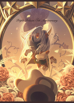 2_horns 4_eyes 6_hands ambiguous_gender anniversary anthro armless brown_body brown_skin closed_smile clothing cute_fangs day detailed_background dimension_mirror_(kirby) disembodied_hand dreamstalk duo eyes_closed fangs female first_person_view floating_hands flower front_view full_moon gloves hair handwear horn legless light mirror moon mostly_offscreen_character mouth_closed multi_eye multi_hand offering_hand orange_eyes orange_horn petals plant reaching_towards_viewer reflection rose_(flower) scarf smile sunlight teeth text unusual_anatomy unusual_eye_placement white_eyes white_hair yellow_fangs 5health kirby:_triple_deluxe kirby_(series) nintendo queen_sectonia_(original_form) taranza arachnid arthropod spider spidr 2022 absurd_res digital_drawing_(artwork) digital_media_(artwork) english_text full-length_portrait hi_res japanese_description letterbox portrait male_(lore)