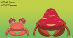 ambiguous_feral ambiguous_gender claws duo feral fungus gradient_background logo mushroom rear_view red_body simple_background text pichu90 nintendo pokemon generation_1_pokemon paras parasect pokemon_(species) artist_logo english_text hi_res