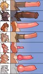 animal_genitalia animal_penis anthro balls big_balls big_penis blush brown_body brown_fur canine_genitalia canine_penis chart cheek_tuft chest_tuft comparing comparing_penis crotch_tuft equine_genitalia equine_penis erection facial_tuft fur genitals grey_body grey_fur grin group huge_balls huge_penis hyper hyper_genitalia hyper_penis knot male penis penis_chart pink_penis scar small_but_hung smile thick_penis tuft vein veiny_knot veiny_penis zhanbow penis_lineup auden_(zhanbow) callan_(zhanbow) iain_(zhanbow) pizzacolt_(zhanbow) stan_(zhanbow) zander_(zhanbow) bovid bovine canid canine canis cattle equid equine fox highland_cattle horse lagomorph leporid mammal rabbit wolf 2021 hi_res