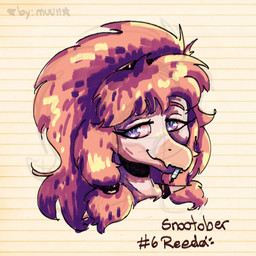 anthro biped bloodshot_eyes crossgender drugs female hair long_hair looking_at_viewer marijuana mtf_crossgender pattern_background pink_body pink_hair purple_eyes simple_background smile smoking smoking_marijuana solo stoned striped_background substance_intoxication text by:_muun goodbye_volcano_high ko_op_(game_developer) reed_(gvh) reeda dinosaur dromaeosaurid prehistoric_species reptile saurischian scalie theropod velociraptor 1:1 absurd_res bust_portrait character_name colored english_text hi_res portrait shaded